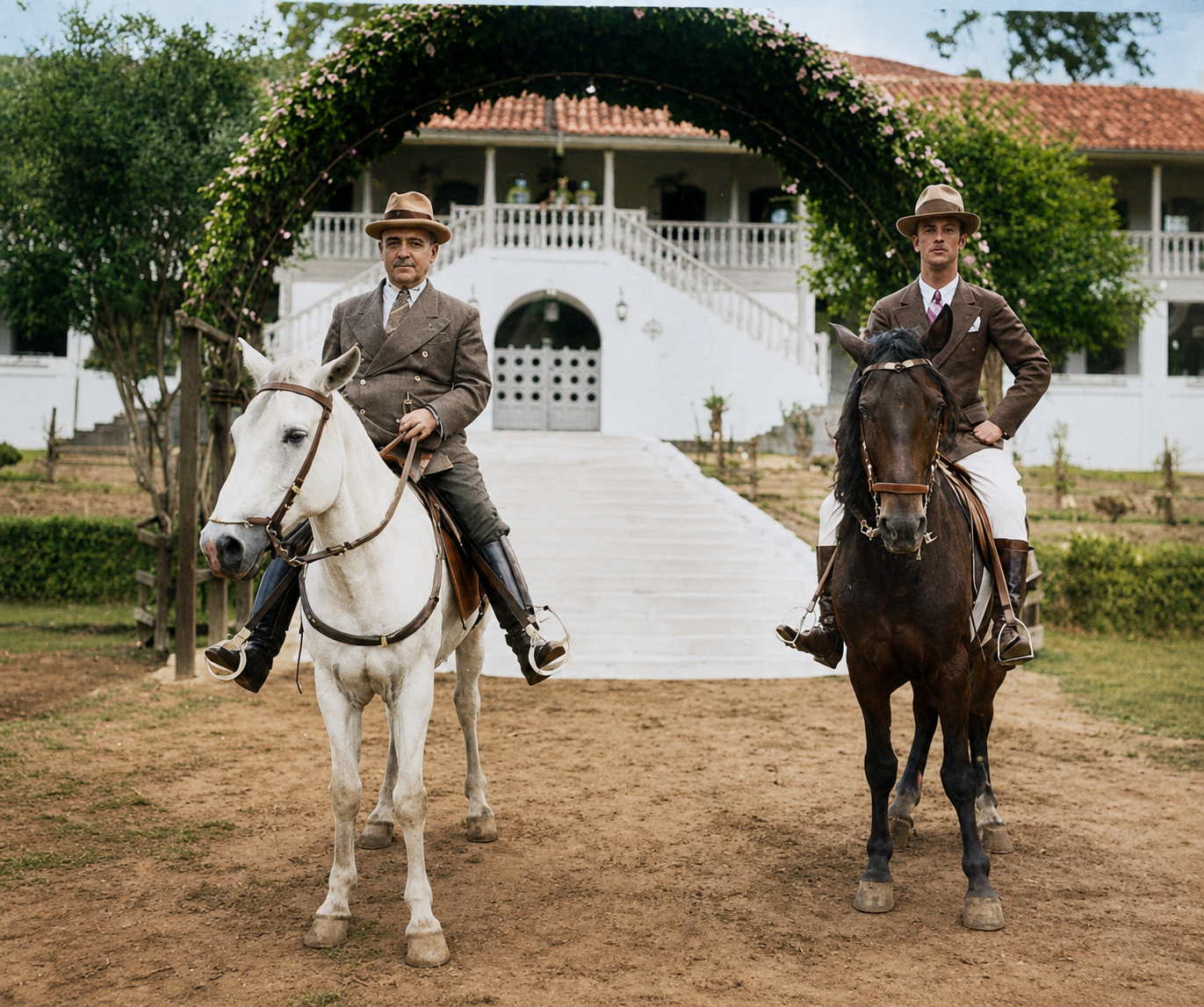 Getúlio Vargas e João de Rezende Tostes Fazenda São Matheus 19/04/1934